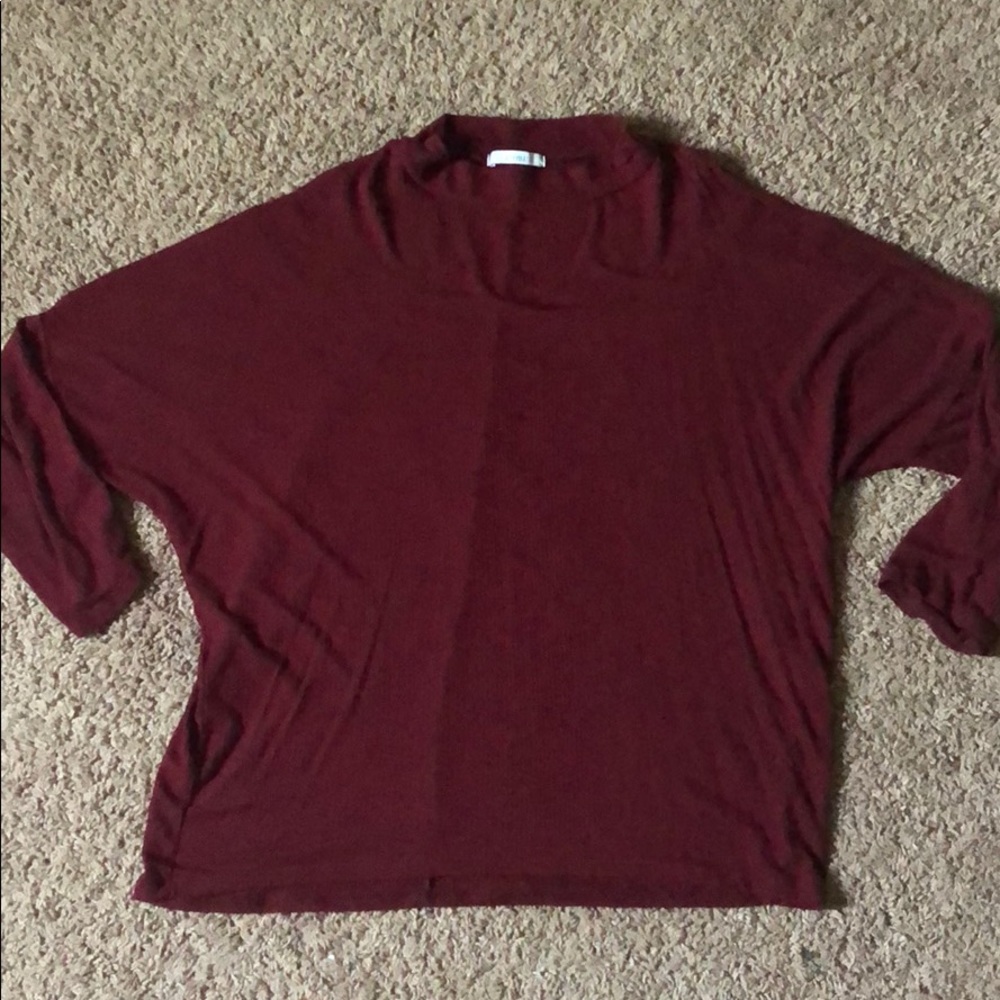Maroon Dress Top